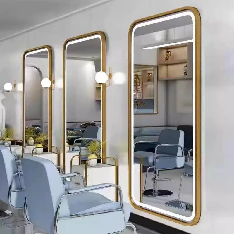 Gold Rectangular Mirror 80x180cm – LED Full Length Mirror | AT Smartspace - Mirror - AT Smartspace