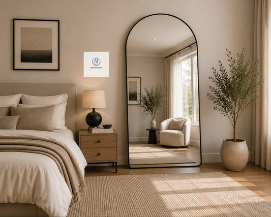 Black Arched Mirror 80x180cm – Full Length Mirror | AT Smartspace