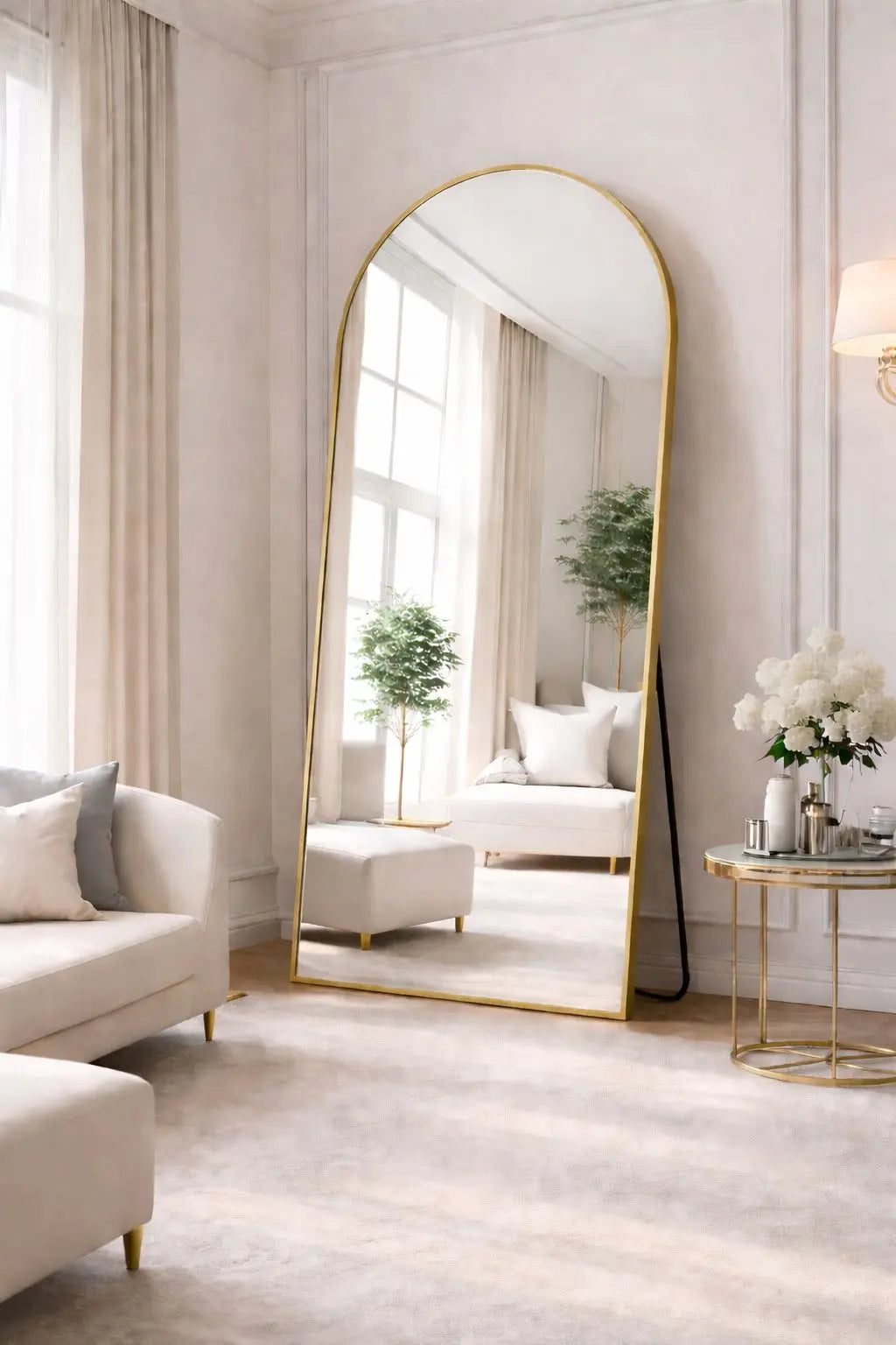 Gold Arched Mirror 65x170cm – Full Length Mirror | AT Smartspace - Mirror - AT Smartspace