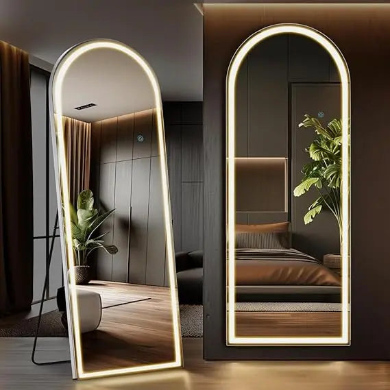 Black Arched Mirror 60x170cm – LED Full Length Mirror | AT Smartspace - Mirror - AT Smartspace